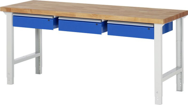 RAU delovna miza serije 7000 - model 7003-1, Š2000 x G700 x V790-1140 mm, 03-7003A1-207B4H.11