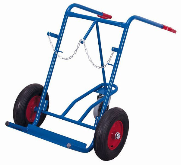 Jekleni voziček VARIOfit za 2 plastenki po 40 - 50 litrov, zunanje mere: 855 x 975 x 1.240 mm (ŠxGxV), fk-1302