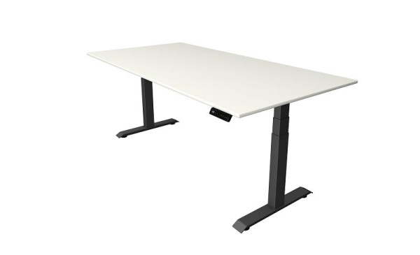 Kerkmann Move 4 sedeča/stoječa miza, Š 2000 x G 1000 mm, električno nastavljiva višina od 640-1290 mm, bela, 10080910