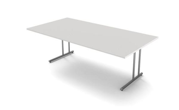 Pisalna miza Kerkmann ekstra velika Š 2000 x G 1000 x V 750 mm, svetlo siva, 11467211