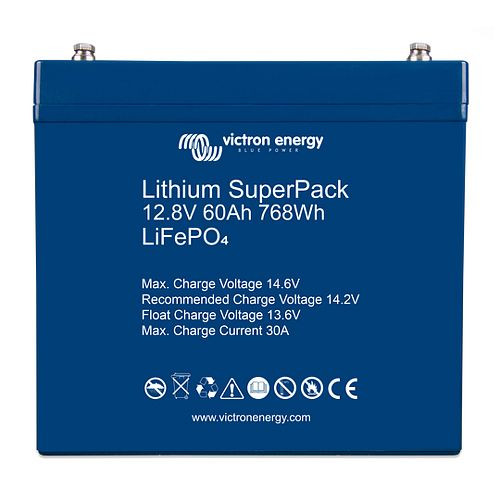 Victron Energy Battery Lithium SuperPack 12.8V/60Ah (M6), 340285