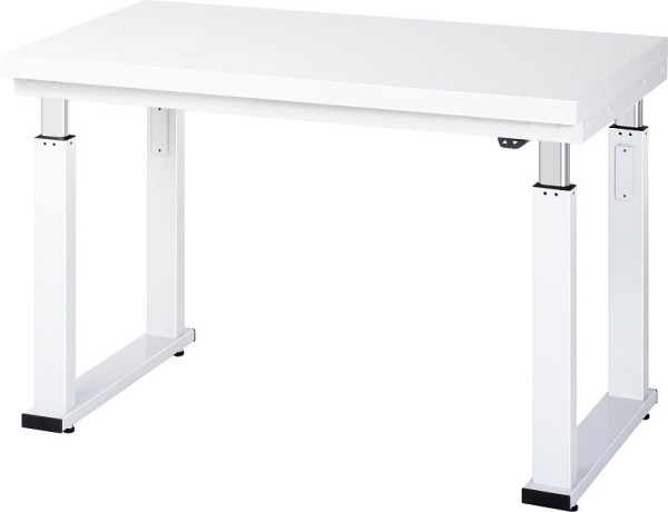 RAU delovna miza serije adlatus 600 (električno nastavljiva višina), delovna plošča s trdo laminatno oblogo, 1250x740-1140x700 mm, 08-WB-125-070-H