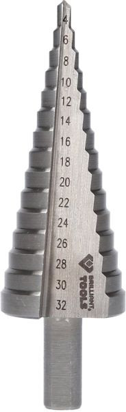 Brilliant Tools stopenjski sveder, Ø 4 - 32 mm, BT101928