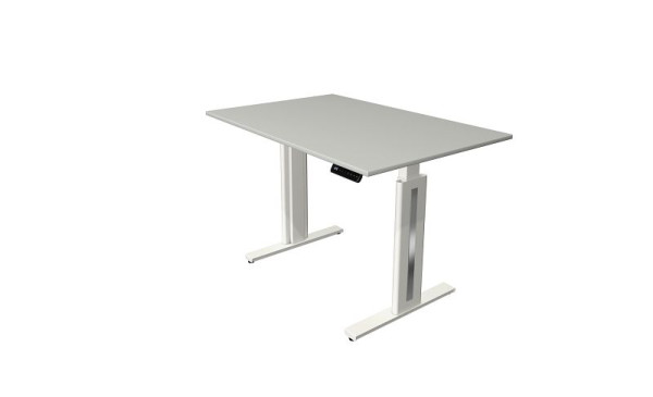 Kerkmann Move 3 sveža sedeča/stoječa miza, Š 1200 x G 800 mm, električno nastavljiva višina od 720-1200 mm, svetlo siva, 10183711
