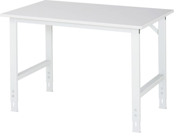 Delovna miza serije RAU Tom (6030) - višinsko nastavljiva, melaminska plošča, 1250x760-1080x800 mm, 06-625M80-12.12