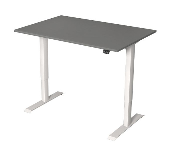 Kerkmann sedeča/stoječa miza Š 1200 x G 800 mm, električno nastavljiva višina od 720-1200 mm, grafit, 10359812