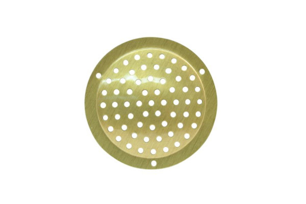 Marley aluminijasta prezračevalna rešetka Ø50 mm okrogla kovinska zlate barve, 065830