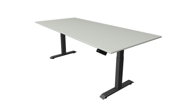 Kerkmann Move 4 sedeča/stoječa miza, Š 2250 x G 1000 mm, električno nastavljiva višina od 640-1290 mm, svetlo siva, 10081111