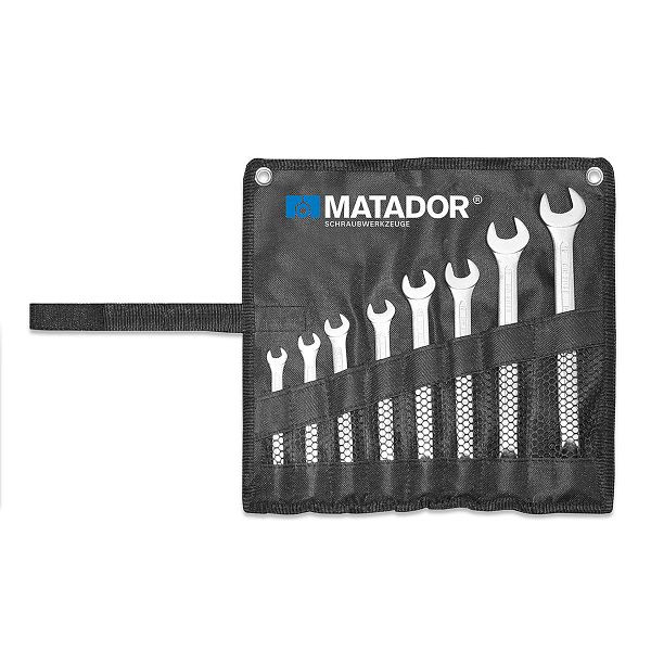MATADOR Garnitura ključev z ragljo, 8 kosov, 8 - 19 mm, 0183 9080
