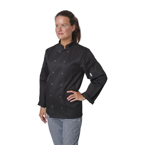 Whites kuharska jakna Vegas z dolgimi rokavi črna L, A438-L