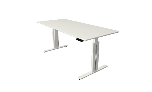 Kerkmann Move 3 sveža sedeča/stoječa miza, Š 1800 x G 800 mm, električno nastavljiva višina od 720-1200 mm, bela, 10184810
