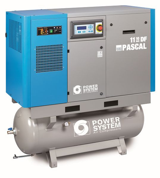 Industrijski vijačni kompresor POWERSYSTEM IND s sušilcem, napajalni sistem PASCAL 2,2 - 10 bar 270 L rezervoar, 20140901
