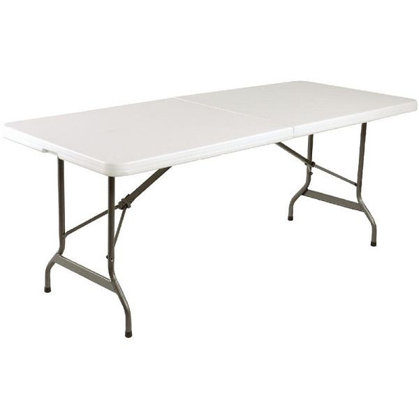 Bolero pravokotna zložljiva miza bela 183cm, L001