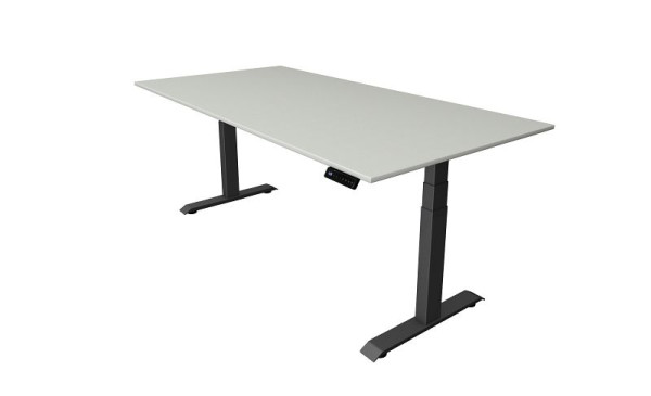 Kerkmann Move 4 sedeča/stoječa miza, Š 2000 x G 1000 mm, električno nastavljiva višina od 640-1290 mm, svetlo siva, 10080911