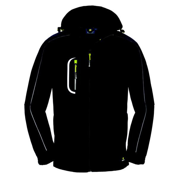 4PROTECT softshell jakna MONTANA, velikost: L, barva: navy/črna, paket 10 kom, 3391-L