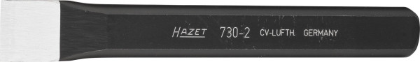Ploščato dleto Hazet, 15 mm, standard: DIN 6453, površina: potapljano, skupna dolžina: 125 mm, širina rezila: 15 mm, pribor: 730HS, 730-2