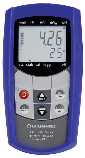 Greisinger GMH 5530 vodoodporen ročni pH merilnik, brez elektrode, 600041