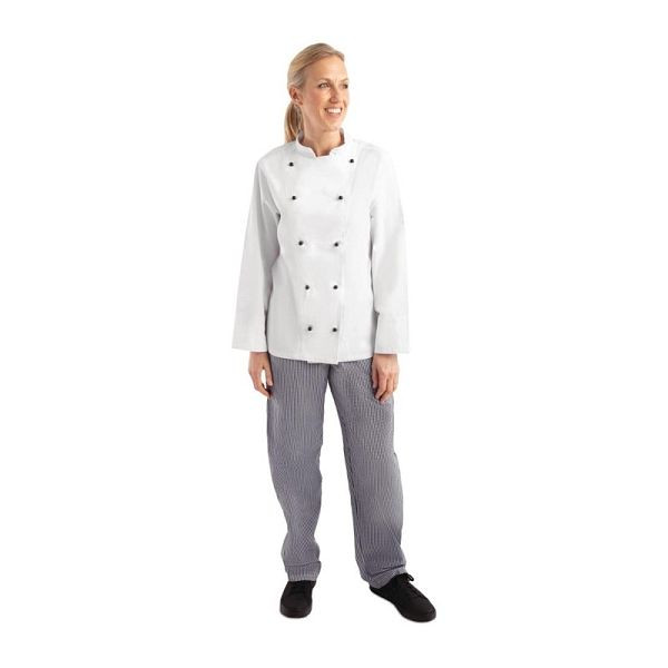 Whites kuharska jakna Chicago z dolgimi rokavi, bela XXL, DL710-XXL