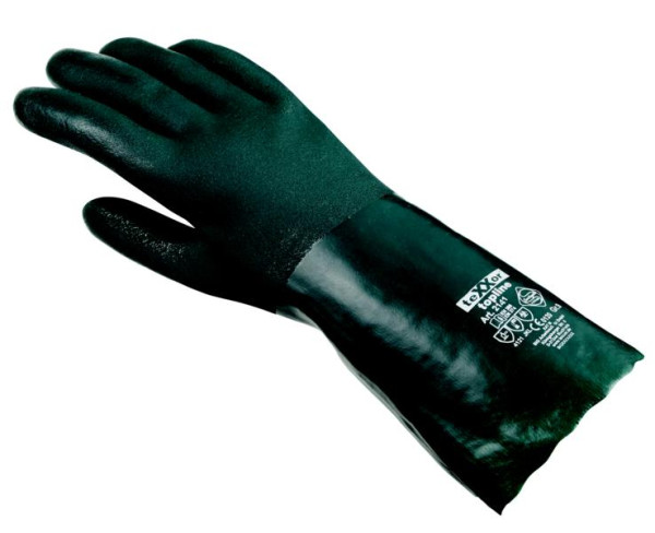teXXor kemično zaščitne rokavice "PVC GREEN", vel.: 10, pak.: 60 par., 2141