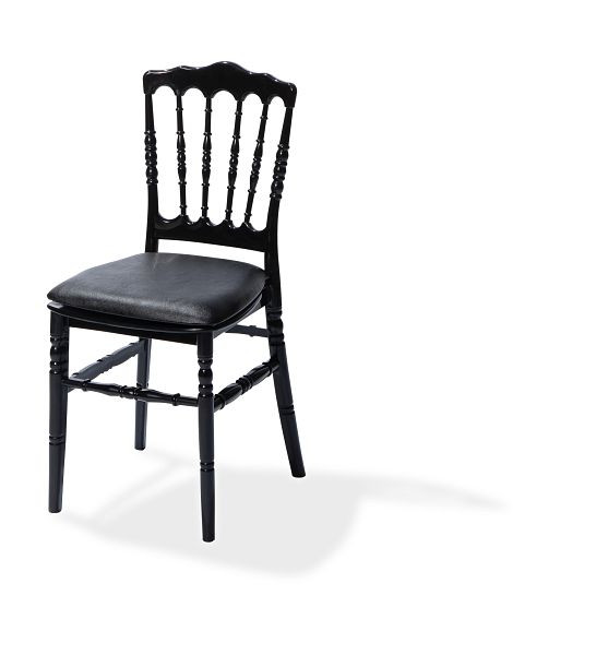 VEBA sedežna blazina umetno usnje črna za stol Napoleon/Tiffany, 38,5x40x2,5 cm (ŠxGxV), 50400CB