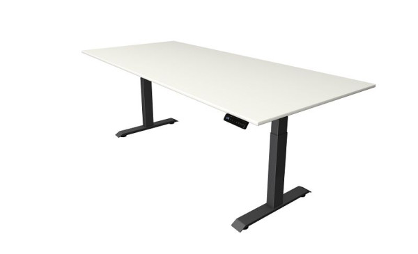 Kerkmann Move 4 sedeča/stoječa miza, Š 2250 x G 1000 mm, električno nastavljiva višina od 640-1290 mm, bela, 10081110