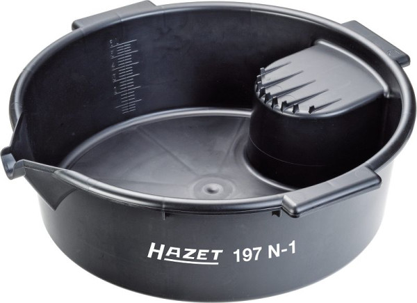 Večnamenska posoda Hazet, za menjavo olja/oljnega filtra in čiščenje delov Notranja tehtnica: litri, US gal / UK gal, 197N-1