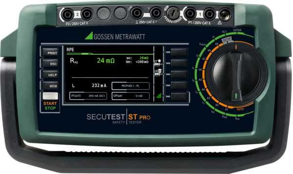 Gossen Metrawatt Secutest Pro, testna naprava za testiranje električne varnosti naprav vključno s programsko opremo IZYTRON.IQ Business Starter, M707B