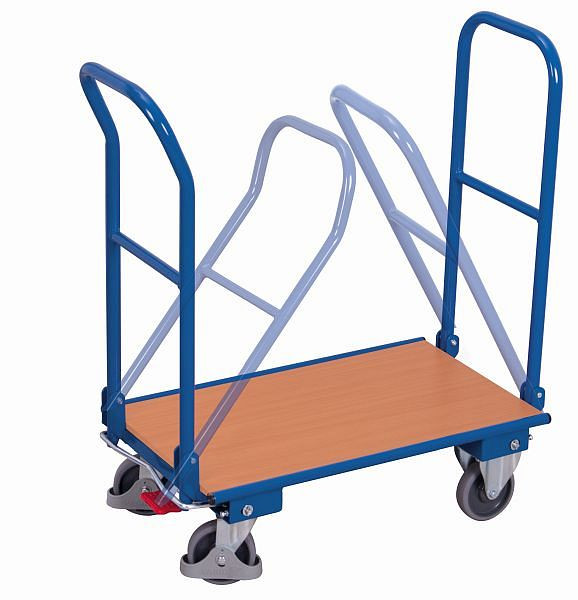 Zložljiv voziček z nosilci VARIOfit z 2 nosilcema, zunanje mere: 1.030 x 600 x 980 mm (ŠxGxV), sw-600.812