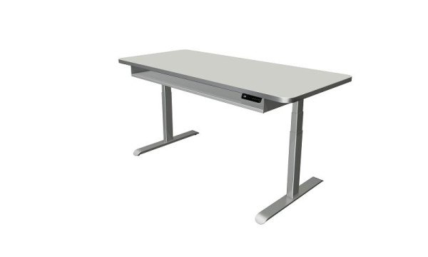 Kerkmann stoječa/sedeča miza Move 4 Premium, Š 1800 x G 800 mm, električno nastavljiva višina od 620-1270 mm, svetlo siva, 10320411