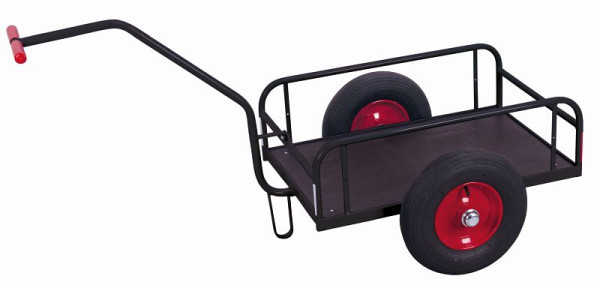 Ročni voziček VARIOfit brez stranske stene, zunanje mere: 1.600 x 810 x 860 mm (ŠxGxV), kolesni komplet: pnevmatike, zu-1291/AG