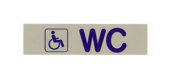 Kontaktni znak INVALID WC (simbol), 7673/018