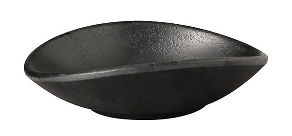 APS posoda -ZEN-, 11 x 10 cm, višina: 3 cm, melamin, črna, videz kamna, 0,04 l, 83732