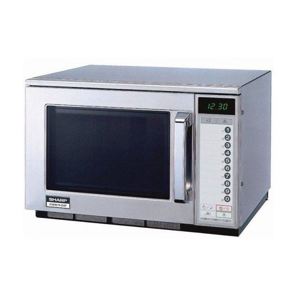 Mikrovalovna pečica SHARP R-25AT, 2100 vatov mikrovalovne moči, 20 programabilnih programov kuhanja, 101.206