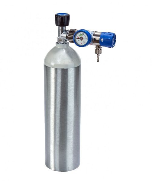Komplet kisika MBS Medizintechnik - reduktor tlaka in 2 litrska steklenica - aluminijasta steklenica, O2-opcija20alu