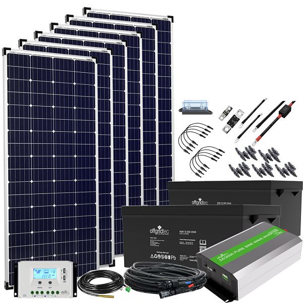 Offgridtec Autark XXL-Master 24V 1200W solarni sistem - 3000W AC moč, 4-01-002920