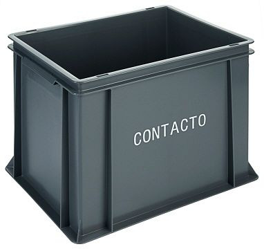 Transportna škatla za zlaganje Contacto, visoka 40 x 30 x 31 cm, siva, 2511/400