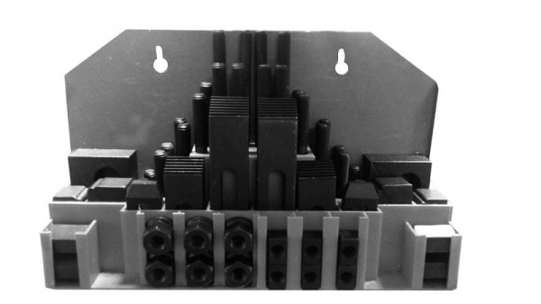 Set za vpenjanje MACK, 58 kosov, zatezni navoj M14, T-matice 16 mm, 11-ASS-M14