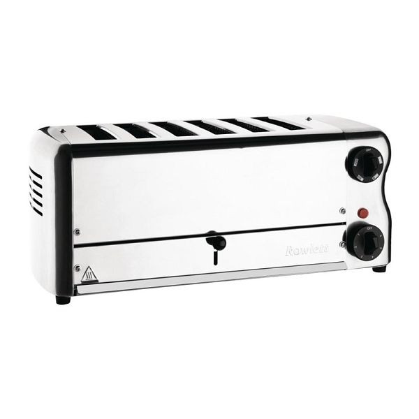 Rowlett Esprit 6 režni toaster krom z 2 dodatnima elementoma in kletko za sendviče, CH185