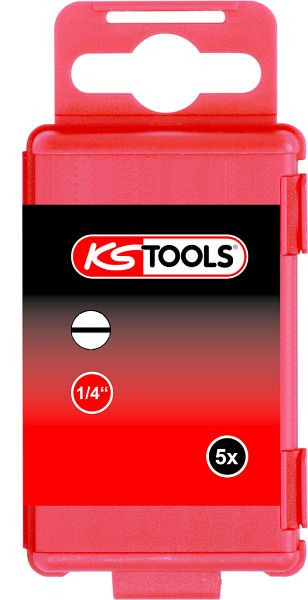 KS Tools 1/4" nastavek z zarezo, 75 mm, 3 mm, paket 5 kosov, 911.7733
