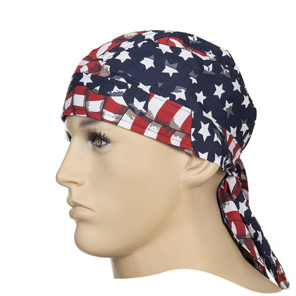 ELMAG toplotna zaščita za glavo bandana 'USA flag' WELDAS 23-3604, iz bombaža, premer glave 46-68 cm, 59176