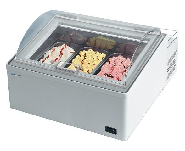 gel-o-mat mobilna sladoledna vitrina, model Icepoint 3, 6x2,5 ali 3 x 5 litrov, 2460.3.0