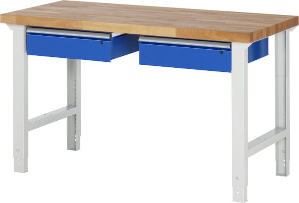 RAU delovna miza serije 7000 - model 7002-1, Š1500 x G700 x V790-1140 mm, 03-7002A1-157B4H.11