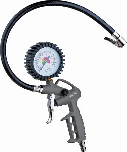 AEROTEC napihovalka pnevmatik na stisnjen zrak manometer zračnega tlaka PSI 30 cm cev, poraba zraka: 120 l/min, 200532
