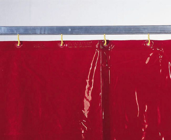 ELMAG varilna zaščitna zavesa rdeča, širina: 1300 x višina: 2600x0,4 mm v skladu s prEN 1598/1994, 56254