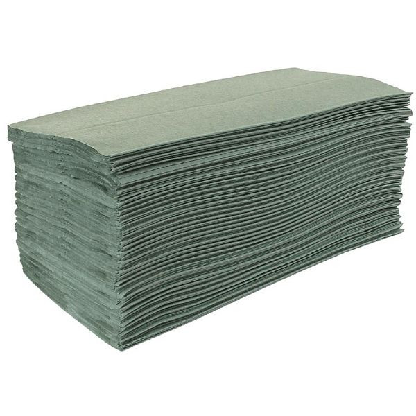 Jantex Z-zložene brisače zelene 1-slojne, PU: 15 kosov, DL923