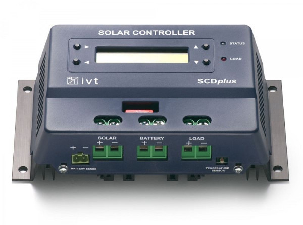 IVT solarni regulator SCDplus 12 V/24 V, 40 A z zaslonom, 200043