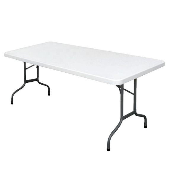 Bolero pravokotna zložljiva miza bela 182,7cm, U579