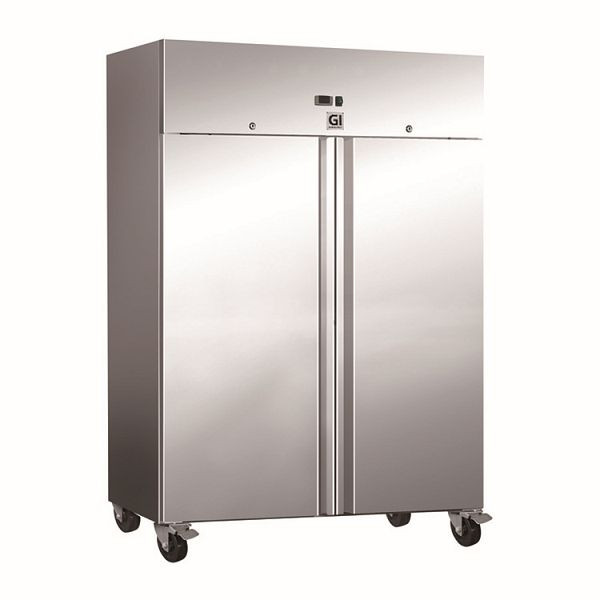 Hladilnik Gastro-Inox iz nerjavečega jekla 1200 l, prisilno hlajenje, neto prostornina 1173 l, 201.014