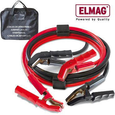 Komplet premostitvenih kablov ELMAG max. 1000 A, popolnoma izolirane polne sponke, 2 x 5 m, 50 mm², vključno z napetostno zaščito, torbo za prenašanje, 55021