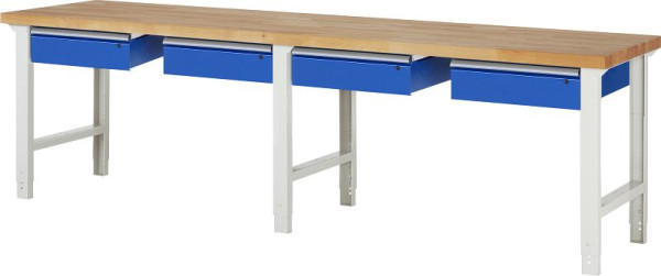 RAU delovna miza serije 7000 - model 7002-1, Š3000 x G700 x V790-1140 mm, 03-7002A1-307B4H.11